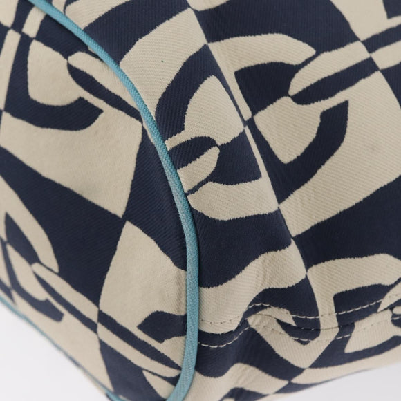 HERMES Panier Plage PM Tote Bag Canvas Navy Auth 172409