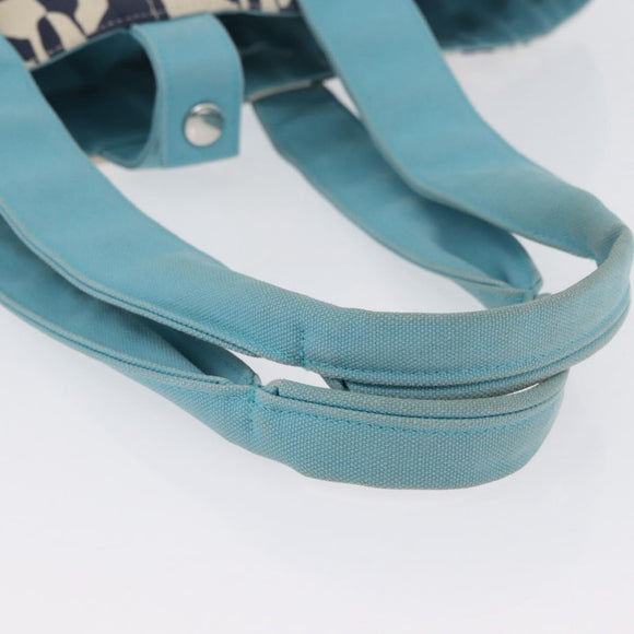 HERMES Panier Plage PM Einkaufstasche Canvas Navy Auth 172409