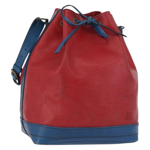LOUIS VUITTON Epi Noe Shoulder Bag Bicolor Red Blue M44084 LV Auth 172411