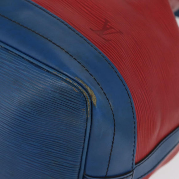 LOUIS VUITTON Epi Noe Shoulder Bag Bicolor Red Blue M44084 LV Auth 172411