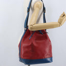 LOUIS VUITTON Epi Noe Shoulder Bag Bicolor Red Blue M44084 LV Auth 172411-22