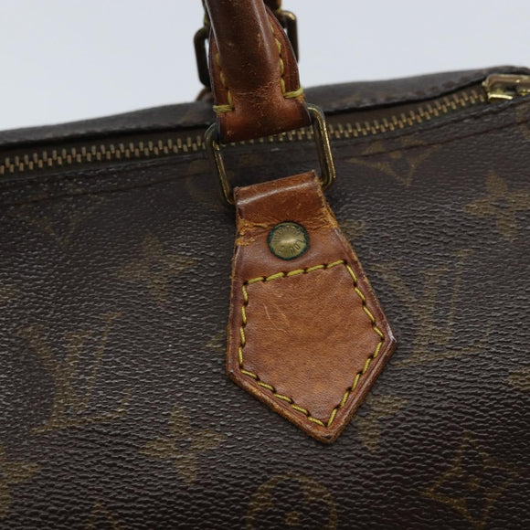 LOUIS VUITTON Monogram Speedy 30 Hand Bag M41526 LV Auth 172416