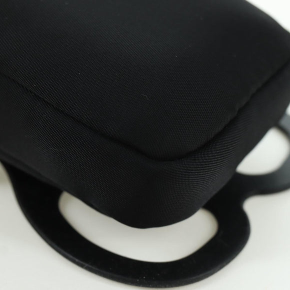 PRADA Handyhalter-Etui Nylon Schwarz Silber Original 172423M