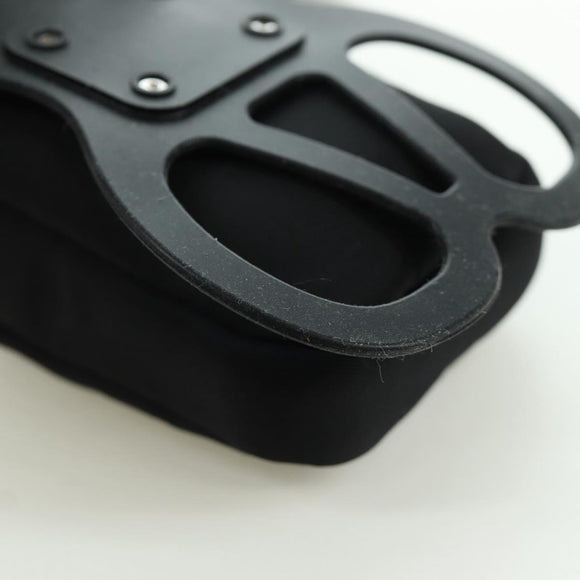 PRADA Handyhalter-Etui Nylon Schwarz Silber Original 172423M