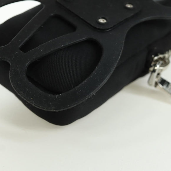 PRADA Handyhalter-Etui Nylon Schwarz Silber Original 172423M