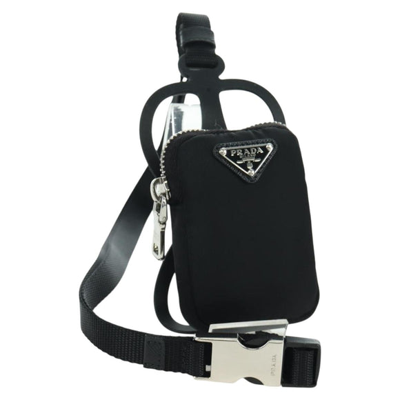 PRADA Handyhalter-Etui Nylon Schwarz Silber Original 172423M