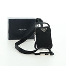 PRADA Handyhalter-Etui Nylon Schwarz Silber Original 172423M-12
