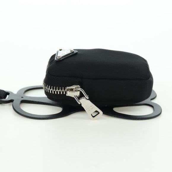 PRADA Handyhalter-Etui Nylon Schwarz Silber Original 172423M