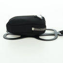 PRADA Handyhalter-Etui Nylon Schwarz Silber Original 172423M-4