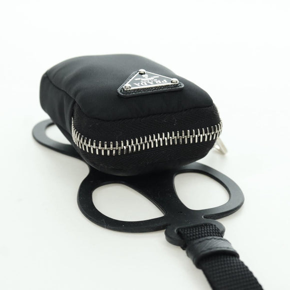 PRADA Handyhalter-Etui Nylon Schwarz Silber Original 172423M