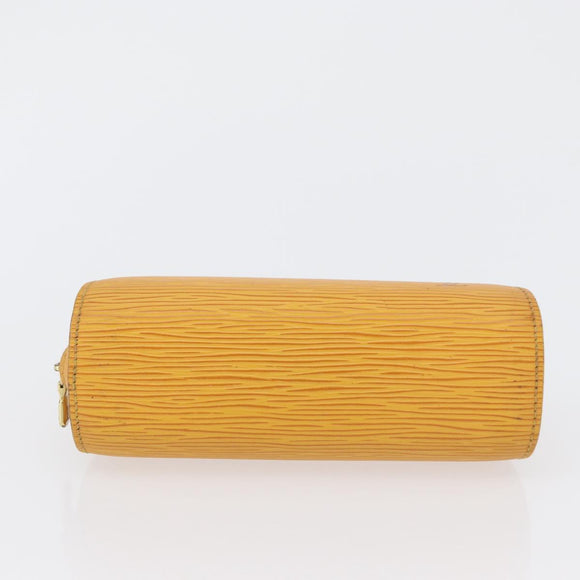 LOUIS VUITTON Epi Dauphine PM Pouch Yellow M48449 LV Auth 172428