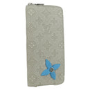 LOUIS VUITTON Taurillon Climbing Zippy Wallet Vertical Ivory M81573 Auth 172432SAM-1