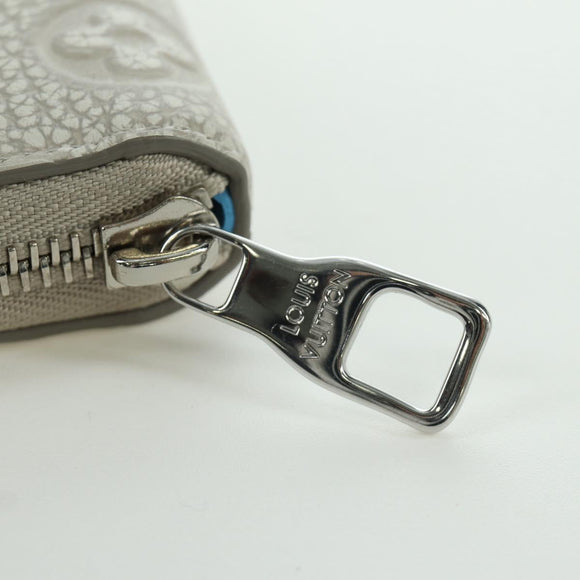 LOUIS VUITTON Taurillon Climbing Zippy Wallet Vertical Ivory M81573 Auth 172432SAM