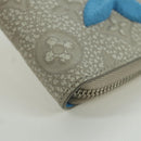 LOUIS VUITTON Taurillon Climbing Zippy Wallet Vertical Ivory M81573 Auth 172432SAM-7