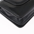 CHANEL COCO Mark Chain Shoulder Bag Patent Black Silver CC Auth 172433SAV-17