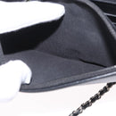 CHANEL COCO Mark Chain Shoulder Bag Patent Black Silver CC Auth 172433SAV-10