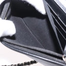 CHANEL COCO Mark Chain Shoulder Bag Patent Black Silver CC Auth 172433SAV-27