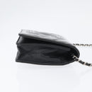 CHANEL COCO Mark Chain Shoulder Bag Patent Black Silver CC Auth 172433SAV-3