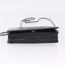 CHANEL COCO Mark Chain Shoulder Bag Patent Black Silver CC Auth 172433SAV-5