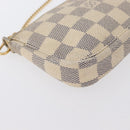 LOUIS VUITTON Damier Azur Mini Pochette Accessoires Pouch N63005 LV Auth 172435V-14