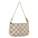 LOUIS VUITTON Damier Azur Mini Pochette Accessoires Pouch N63005 LV Auth 172435V-1