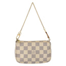 LOUIS VUITTON Damier Azur Mini Pochette Accessoires Pouch N63005 LV Auth 172435V-13