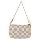 LOUIS VUITTON Damier Azur Mini Pochette Accessoires Pouch N63005 LV Auth 172435V-2