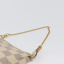 LOUIS VUITTON Damier Azur Mini Pochette Accessoires Pouch N63005 LV Auth 172435V-8