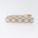 LOUIS VUITTON Damier Azur Mini Pochette Accessoires Pouch N63005 LV Auth 172435V-5