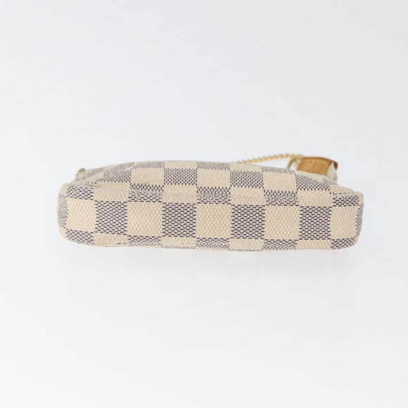 LOUIS VUITTON Damier Azur Mini Pochette Accessoires Pouch N63005 LV Auth 172435V