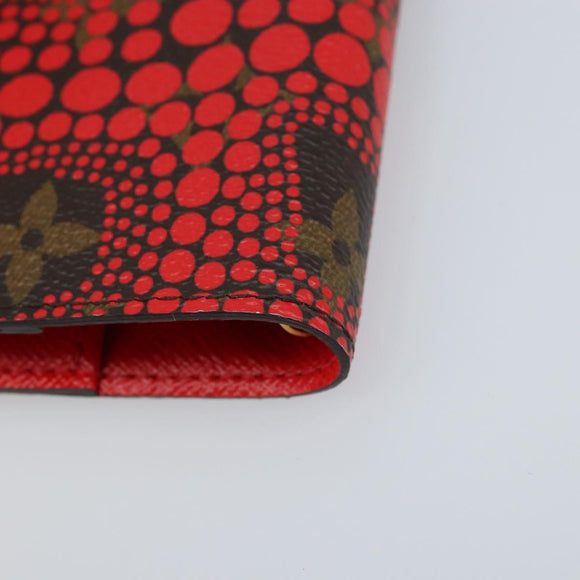 LOUIS VUITTON Yayoi Kusama Agenda PM Day Planner Cover Rood R21132 Auth 172444SAV