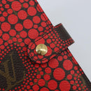 LOUIS VUITTON Yayoi Kusama Agenda PM Day Planner Cover Rood R21132 Auth 172444SAV-17