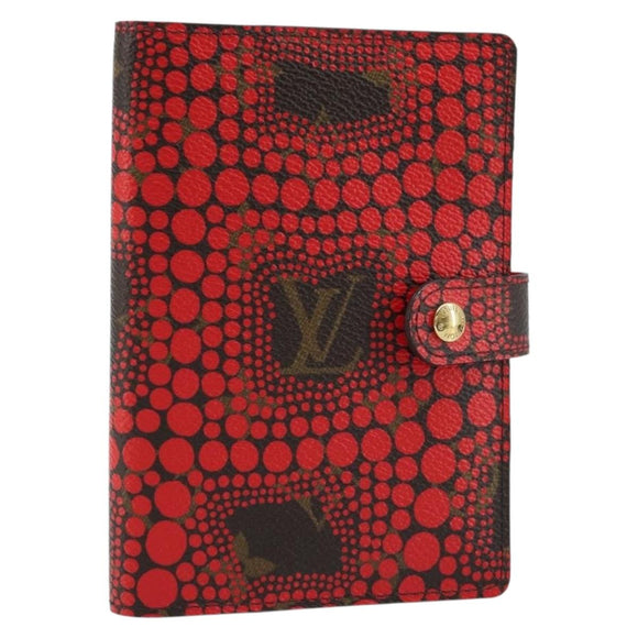 LOUIS VUITTON Yayoi Kusama Agenda PM Day Planner Cover Rood R21132 Auth 172444SAV