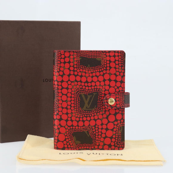 LOUIS VUITTON Yayoi Kusama Agenda PM Day Planner Cover Rood R21132 Auth 172444SAV
