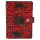 LOUIS VUITTON Yayoi Kusama Agenda PM Day Planner Cover Rood R21132 Auth 172444SAV-13