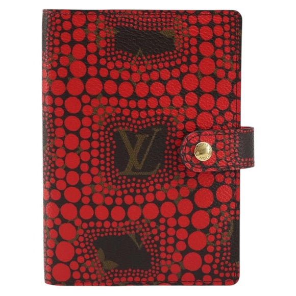 LOUIS VUITTON Yayoi Kusama Agenda PM Day Planner Cover Rood R21132 Auth 172444SAV