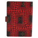 LOUIS VUITTON Yayoi Kusama Agenda PM Day Planner Cover Rood R21132 Auth 172444SAV-2
