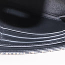 CHANEL 2.55 Long Wallet Croco Embossed Black Gold CC Auth 172450SAV-21