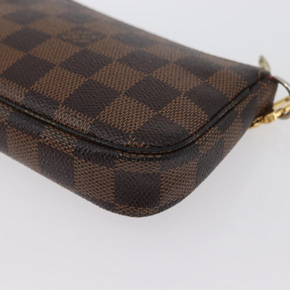 LOUIS VUITTON Damier Ebene T&B Mini Pochette Täschchen N58011 Auth 172452A