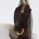 LOUIS VUITTON Damier Ebene T&B Mini Pochette Pouch N58011 Auth 172452A-17