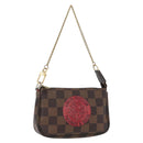 LOUIS VUITTON Damier Ebene T&B Mini Pochette Täschchen N58011 Auth 172452A-1