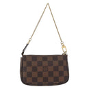 LOUIS VUITTON Damier Ebene T&B Mini Pochette Pouch N58011 Auth 172452A-2