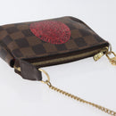 LOUIS VUITTON Damier Ebene T&B Mini Pochette Pouch N58011 Auth 172452A-6