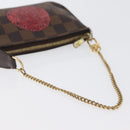 LOUIS VUITTON Damier Ebene T&B Mini Pochette Täschchen N58011 Auth 172452A-7