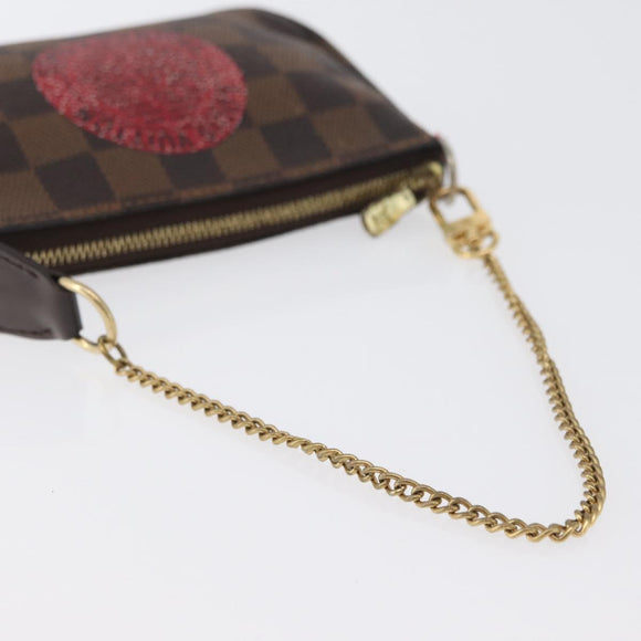 LOUIS VUITTON Damier Ebene T&B Mini Pochette Täschchen N58011 Auth 172452A