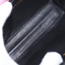 CHANEL Matelasse Chain Camelia Schoudertas Canvas Roze Goud CC Auth 172461V-10
