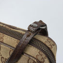 GUCCI GG Canvas Shoulder Bag Beige Silver 120975 Auth 172462-10