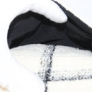 CHANEL Matelasse Chain Backpack Tweed White Gold CC Auth 172472SM-28