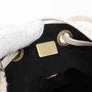 CHANEL Matelasse Chain Backpack Tweed White Gold CC Auth 172472SM-11