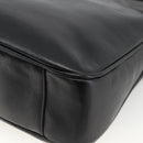 GUCCI Bamboo Hand Bag Leather 2way Black Gold 001 1705 1638 Auth 172475-18